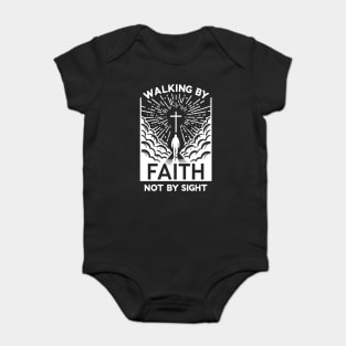 Walking by Faith Not by Sight Baby Bodysuit